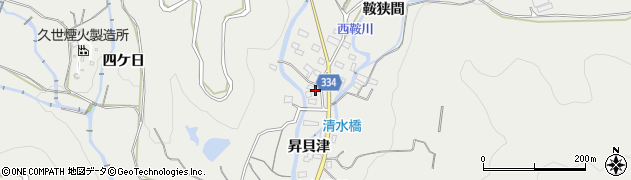 愛知県豊川市千両町（昇貝津）周辺の地図