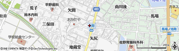 愛知県額田郡幸田町菱池地蔵堂91周辺の地図