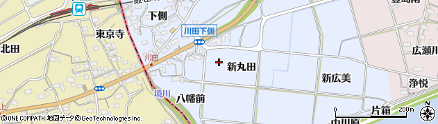 愛知県新城市川田（新丸田）周辺の地図