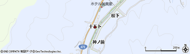 愛知県岡崎市鉢地町（十五卜）周辺の地図