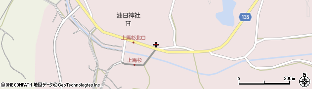 滋賀県甲賀市甲南町上馬杉1302周辺の地図