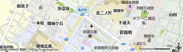 愛知県西尾市新屋敷町72周辺の地図