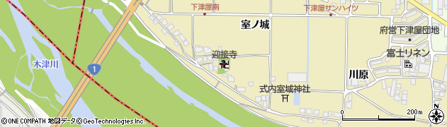 迎接寺周辺の地図