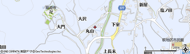 愛知県豊川市萩町丸山周辺の地図