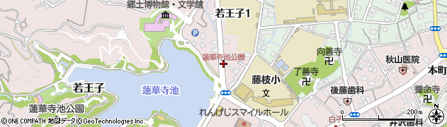蓮華寺池公園周辺の地図