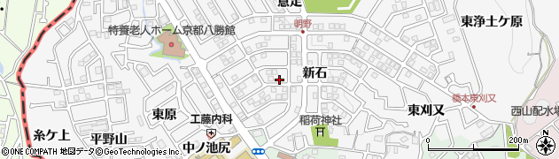 京都府八幡市橋本（新石）周辺の地図