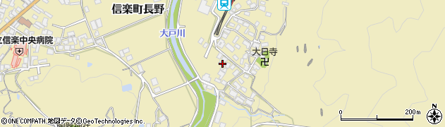 滋賀県甲賀市信楽町長野272周辺の地図
