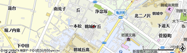 愛知県西尾市鶴城町（鶴城ケ丘）周辺の地図