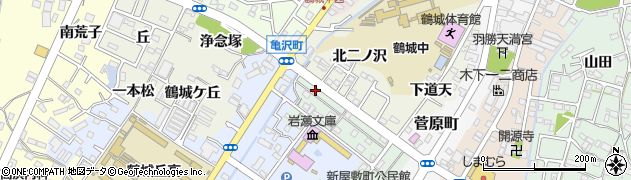 愛知県西尾市新屋敷町78周辺の地図