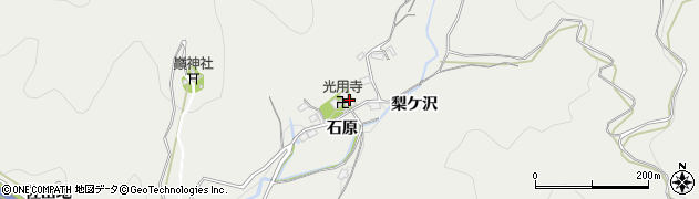愛知県豊川市長沢町石原周辺の地図