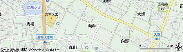 愛知県幸田町（額田郡）大草（両面）周辺の地図
