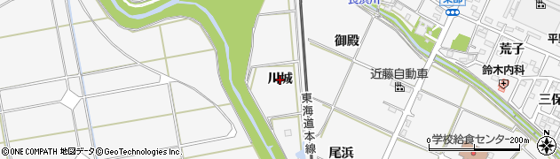 愛知県幸田町（額田郡）菱池（川城）周辺の地図