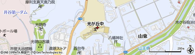 浜松市立光が丘中学校周辺の地図