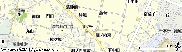 愛知県西尾市上町沖道59周辺の地図