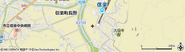 滋賀県甲賀市信楽町長野280周辺の地図