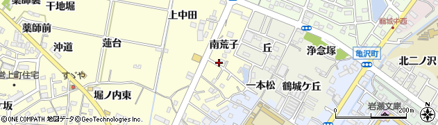 愛知県西尾市上町（南荒子）周辺の地図