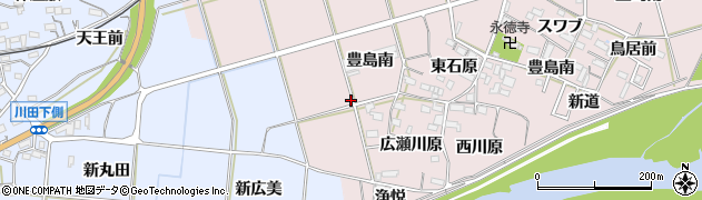愛知県新城市豊島周辺の地図
