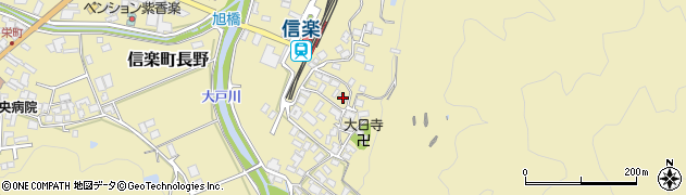 滋賀県甲賀市信楽町長野209周辺の地図