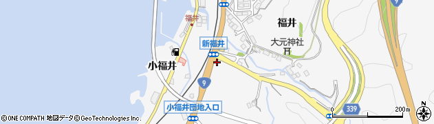 新福井周辺の地図