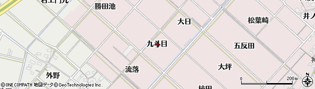 愛知県西尾市上永良町九斗目周辺の地図