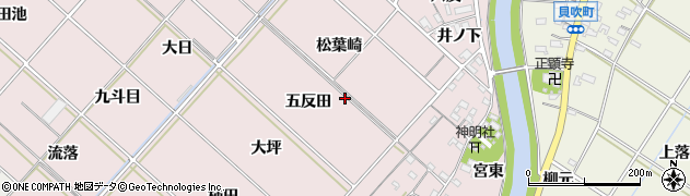愛知県西尾市上永良町周辺の地図
