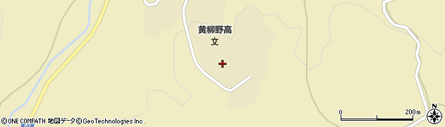 黄柳野高等学校周辺の地図