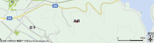 愛知県額田郡幸田町大草赤井周辺の地図