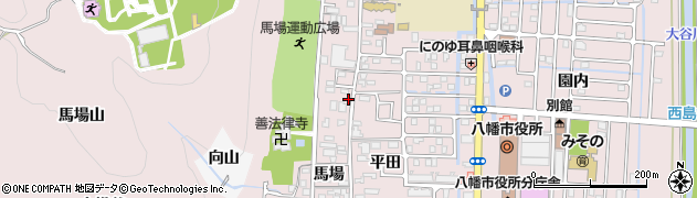 京都府八幡市八幡馬場79周辺の地図