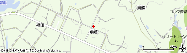 愛知県新城市一鍬田（鍋倉）周辺の地図