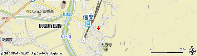 滋賀県甲賀市信楽町長野205周辺の地図