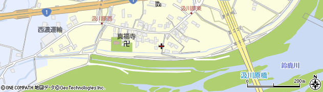 三重県鈴鹿市汲川原町周辺の地図