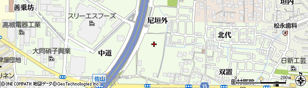 京都府久御山町（久世郡）佐山周辺の地図