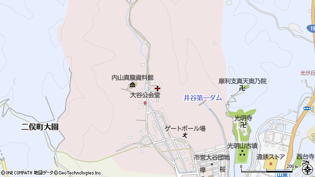 〒431-3305 静岡県浜松市天竜区大谷の地図
