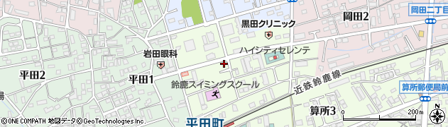 三重県鈴鹿市平田東町周辺の地図