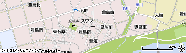 愛知県新城市豊島（スワブ）周辺の地図