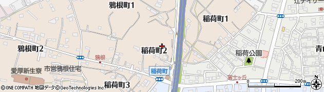 愛知県半田市稲荷町周辺の地図