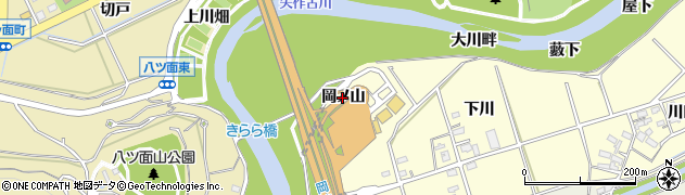 愛知県西尾市小島町（岡ノ山）周辺の地図