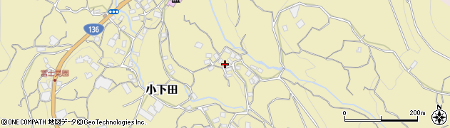 静岡県伊豆市小下田1456周辺の地図