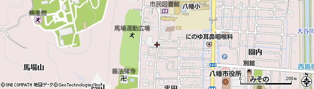 京都府八幡市八幡（今田）周辺の地図