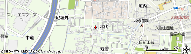 京都府久御山町（久世郡）佐山（北代）周辺の地図