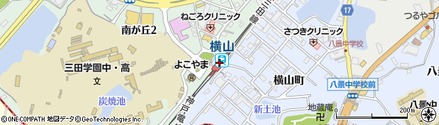 兵庫県三田市周辺の地図
