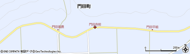 門田寺前周辺の地図