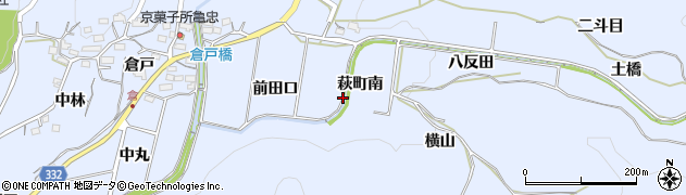 愛知県豊川市萩町南周辺の地図