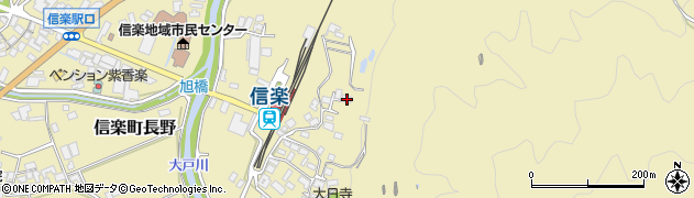 滋賀県甲賀市信楽町長野174周辺の地図
