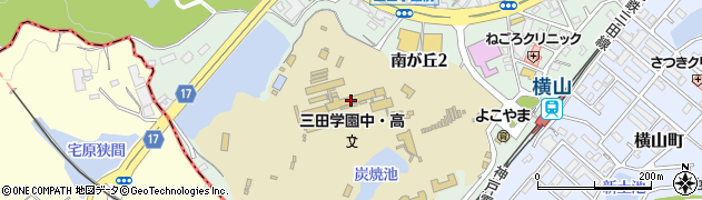 三田学園高等学校周辺の地図