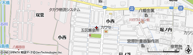 京都府八幡市川口西扇5周辺の地図