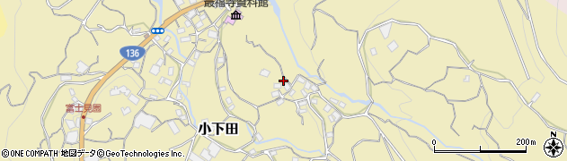 静岡県伊豆市小下田1458周辺の地図