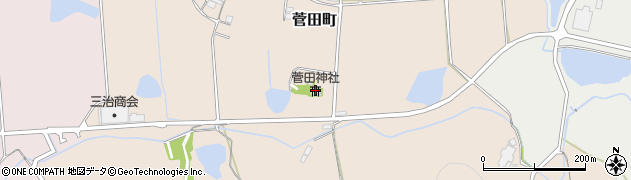 菅田神社周辺の地図