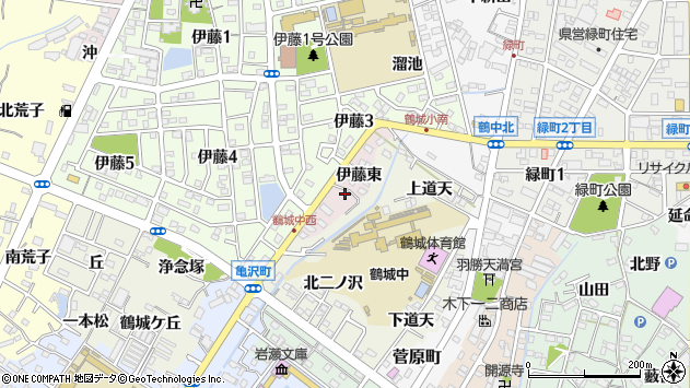 〒445-0806 愛知県西尾市伊藤町の地図