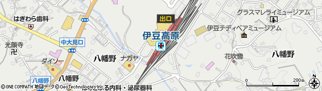 静岡県伊東市周辺の地図